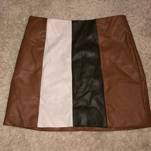 Leather skirt